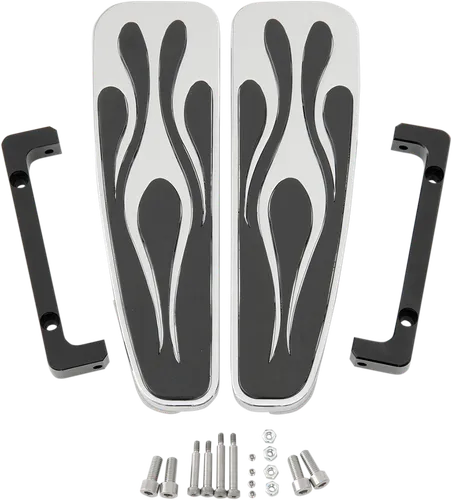 LA Choppers Chrome Enferno Adjustable Long Floorboards