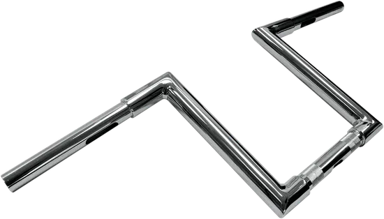 LA Choppers 1.25in Chrome Steel Narrow Z Handlebar 10in Rise