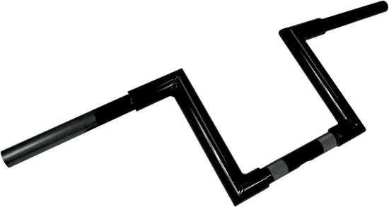 LA Choppers 1.25in Black Steel Narrow Z Handlebar 10in Rise