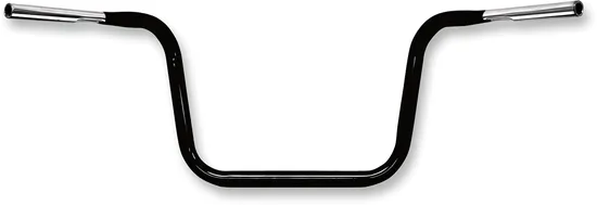 LA Chopper 1.25in Black Hefty Ape Hanger Handlebar 12in Rise 1