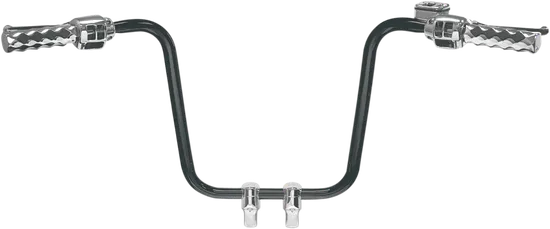 LA Chopper 1.25in Black Hefty Ape Hanger Handlebar 14in Rise 1