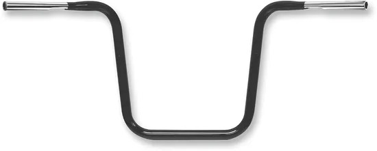 LA Chopper 1.25in Black Steel Hefty Ape Hanger Handlebar 16in Rise