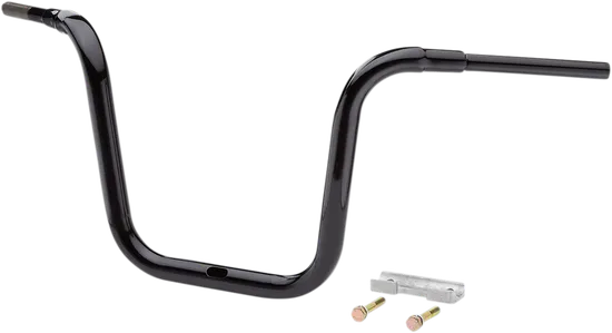 LA Choppers Black 1.5 Traditional Ape Hanger Handlebar 14 Rise