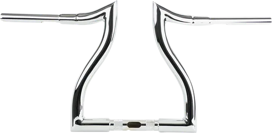 LA Choppers 1.25in Chrome Hammerhead Handlebar 12in Rise
