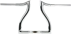 LA Choppers 1.25in Chrome Hammerhead Handlebar 12in Rise