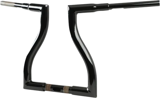 LA Choppers 1.5in Black Thresher Handlebars 14in Rise 1