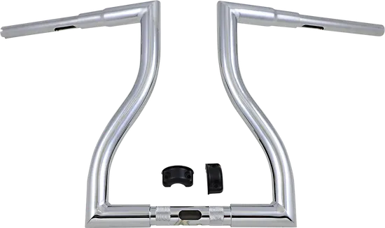 LA Choppers 1.5in Chrome Thresher Handlebars 16in Rise