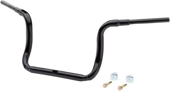 LA Choppers Black 1.5 Traditional Ape Hanger Handlebar 12 Rise