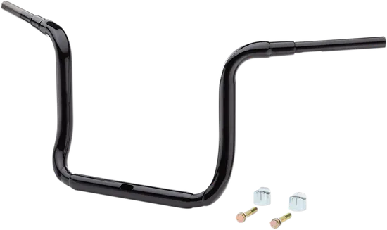 LA Choppers Black 1.5 Traditional Ape Hanger Handlebar 14 Rise