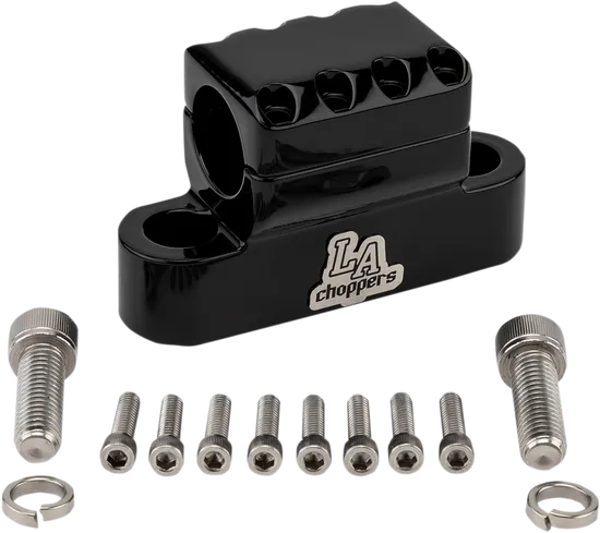 LA Choppers Black 1.25in Kage Fighter Handlebar Clamp 1