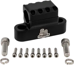 LA Choppers Flat Black 1.25in Kage Fighter Handlebar Clamp