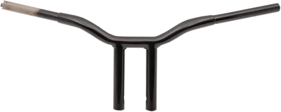 LA Choppers 1.25in Black Kage Fighter Welded Straight Riser Handlebar 10in Rise