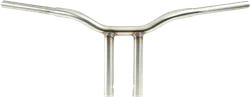 LA Choppers 1.25in SS Kage Fighter Welded Straight Riser Handlebar 12in Rise