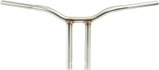 LA Choppers 1.25in SS Kage Fighter Welded Straight Riser Handlebar 14in Rise 1