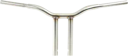 LA Choppers 1.25in SS Kage Fighter Welded Straight Riser Handlebar 14in Rise