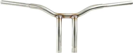 LA Choppers 1.25in SS Kage Fighter Welded Bent Riser Handlebar 10in Rise 2
