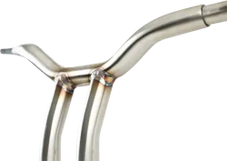 LA Choppers 1.25in SS Kage Fighter Welded Bent Riser Handlebar 10in Rise