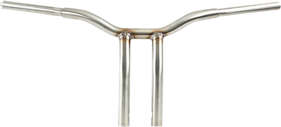 LA Choppers 1.25in SS Kage Fighter Welded Bent Riser Handlebar 12in Rise