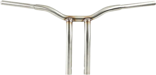 LA Choppers 1.25in SS Kage Fighter Welded Bent Riser Handlebar 14in Rise 1