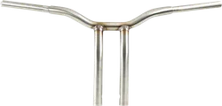 LA Choppers 1.25in SS Kage Fighter Welded Bent Riser Handlebar 14in Rise