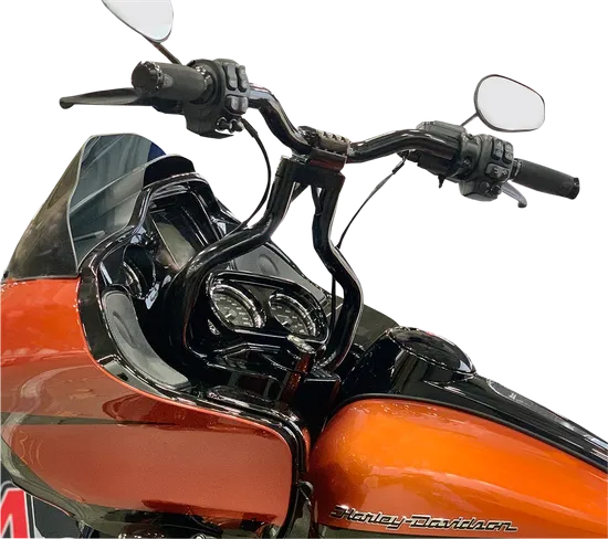 LA Chopper 1.25in Black Kage Fighter T Bar Handlebar 14in Rise