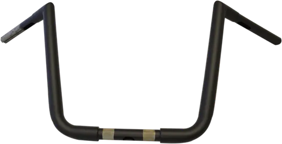 LA Choppers Flat Black Big 1.25in Twin Peaks Handlebars 13in Rise