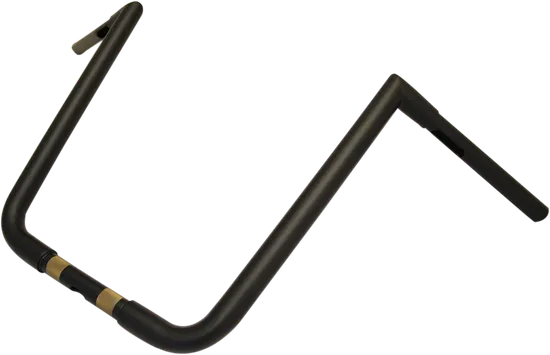 LA Choppers Flat Black Big 1.25in Twin Peaks Handlebars 16in Rise 2