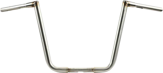 LA Choppers Stainless Steel Big 1.25in Twin Peaks Handlebars 16in Rise 1