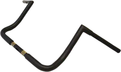 LA Chopper Flat Black 1.25 Twin Peaks Touring Handlebar 12 Rise