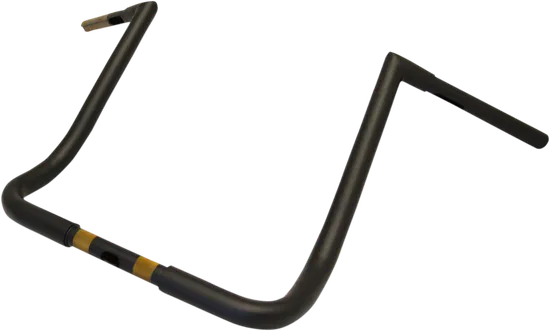 LA Chopper Flat Black 1.25 Twin Peaks Touring Handlebar 16 Rise