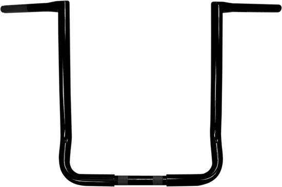 LA Chopper Black 1.25 Twin Peaks Touring Handlebar 18 Rise