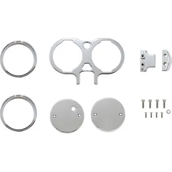 LA Choppers Chrome Dual Gauge Mount