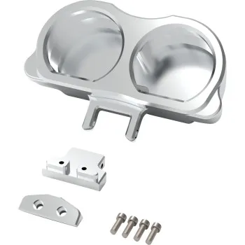 LA Choppers Raw Dual Speedo Tachometer Gauge Mount Bracket Kit 1