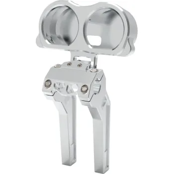 LA Choppers Raw Dual Speedo Tachometer Gauge Mount Bracket Kit 2