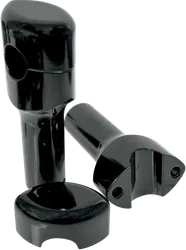 LA Choppers 4in Black Smooth Handlebar Riser