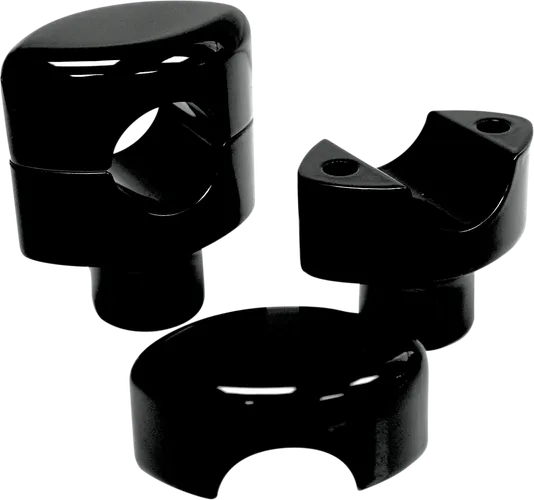 LA Choppers 1.5in Black Smooth Hefty Handlebar Riser