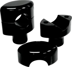 LA Choppers 1.5in Black Smooth Hefty Handlebar Riser