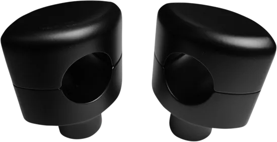 LA Choppers 1.5in Flat Black Smooth Hefty Handlebar Riser