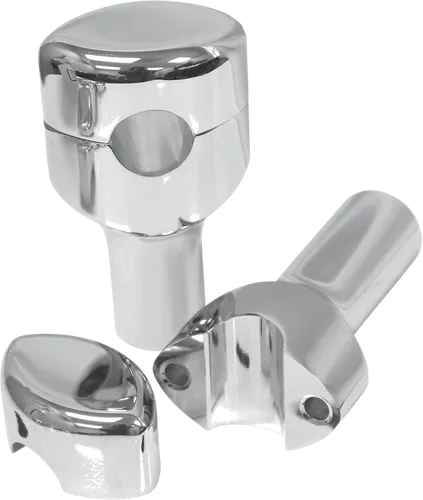 LA Choppers 3in Chrome Smooth Hefty Handlebar Riser