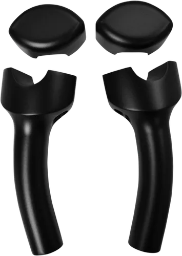 LA Choppers 5.5in Flat Black Smooth Hefty Handlebar Riser w Pullback