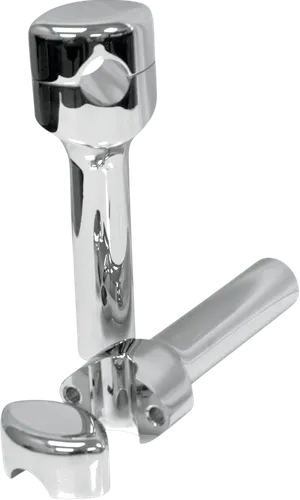 LA Choppers 6in Chrome Smooth Hefty Handlebar Riser