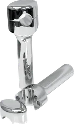 LA Choppers 6in Chrome Smooth Hefty Handlebar Riser