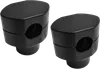 LA Choppers 1.5in Flat Black Paughco Handlebar Riser Clamp Set