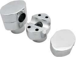 LA Choppers 1.5in Chrome Paughco Handlebar Riser Clamp Set