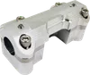 LA Choppers 1in Raw Aluminum Handlebar Riser Clamp Set
