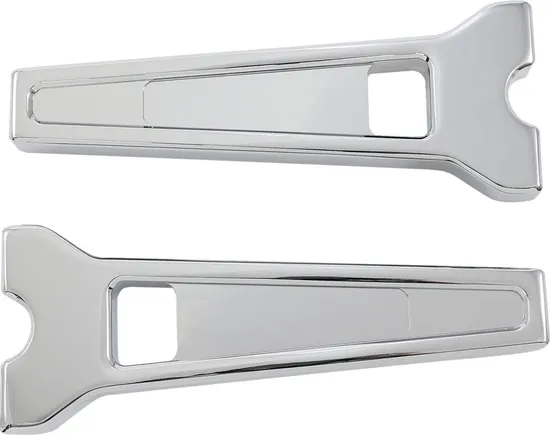 LA Choppers 8in Chrome Straight Performance Riser Pair for 1in Clamping D