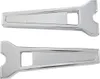 LA Choppers 8in Chrome Straight Performance Riser Pair for 1in Clamping D