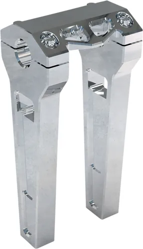 LA Choppers 6in Raw Straight Performance Riser Pair for 1.25in Clamping D