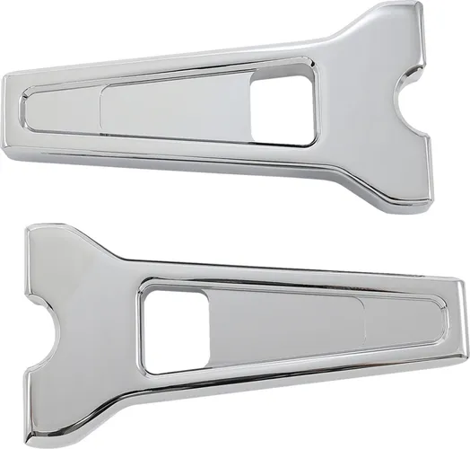 LA Choppers 8in Chrome Straight Performance Riser Pair for 1.25in Clamping D 2