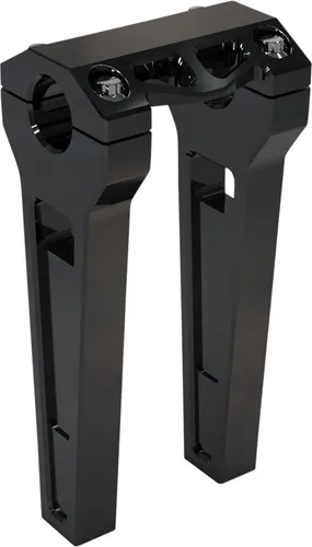 LA Choppers 10in Black Straight Performance Riser Pair for 1.25in Clamping D